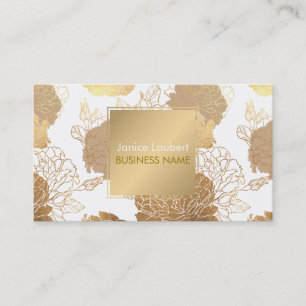 Carte De Visite PixDezines Roses/Faux Gold Foil/do-it-yourself arr
