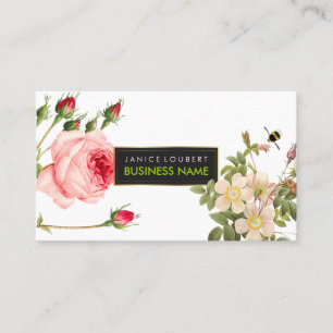 Carte De Visite PixDezines Roses Vintages/Illustration/Redoute