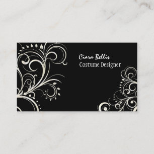 Carte De Visite PixDezines Stylish Pearl Swirls/DO-IT-YOURSELF cou