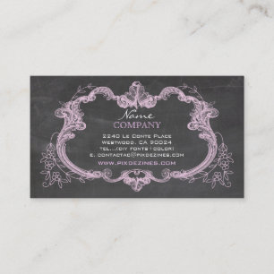 Carte De Visite PixDezines, tableau de bord+cadre rococo