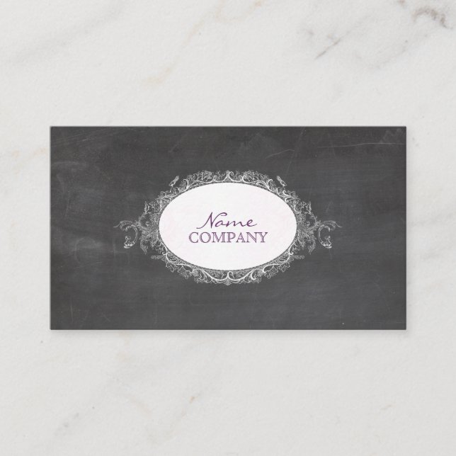 Carte De Visite PixDezines, tableau de bord+cadre rococo (Devant)