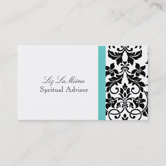 Carte De Visite PixDezines Tanza Damask/do-it-yourself couleurs !  (Devant)