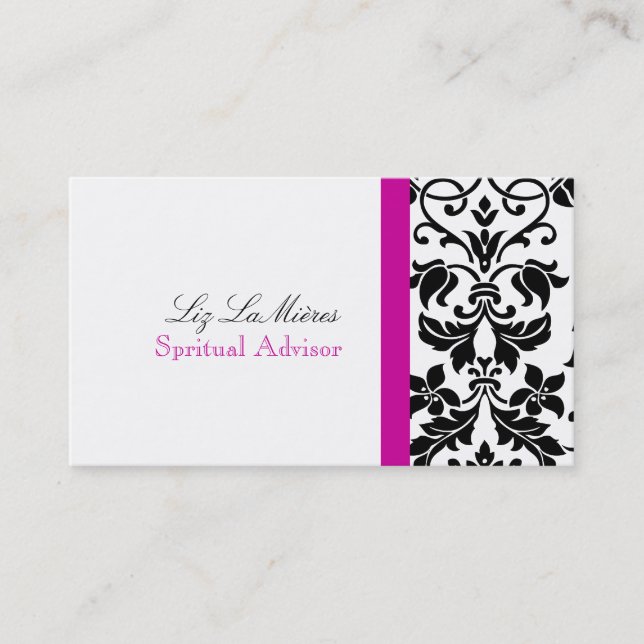 Carte De Visite PixDezines Tanza Damask/do-it-yourself couleurs !  (Devant)