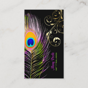 Carte De Visite PixDezines Tourbillons Peacock+filigree