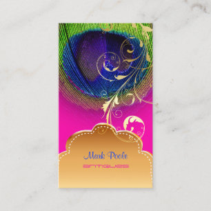 Carte De Visite PixDezines Tourbillons Peacock Oeil+Filigree