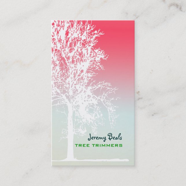 Carte De Visite PixDezines Trimmers de l'arbre en chêne blanc ♥ ♥ (Devant)