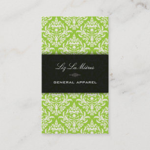 Carte De Visite PixDezines Turquoise+Pearl Céline Vintage Damask