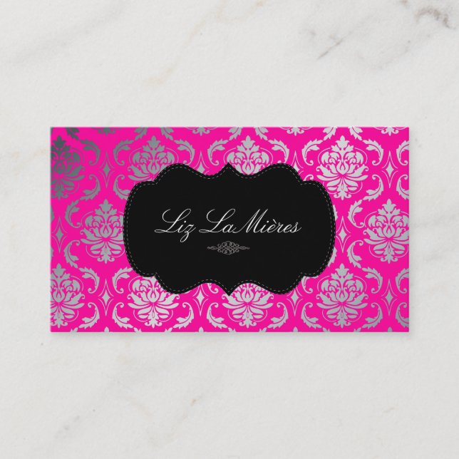 Carte De Visite PixDezines Vendome Damask (Devant)