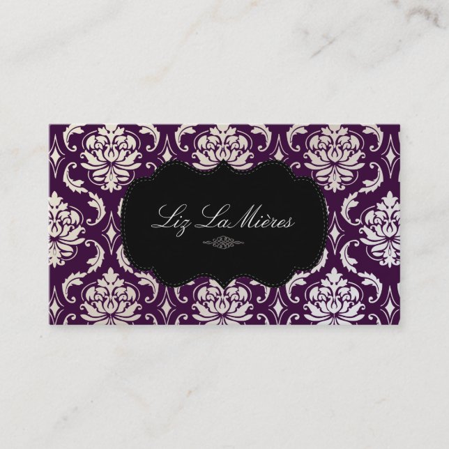 Carte De Visite PixDezines Vendome Damask (Devant)