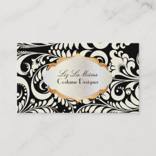 Carte De Visite PixDezines vintage bellissimo damask