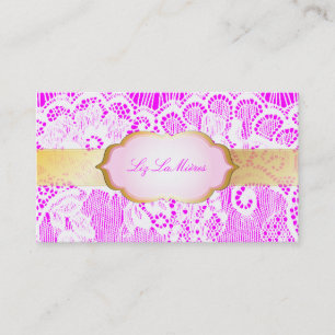 Carte De Visite PixDezines Vintage dentelle-up/blanc