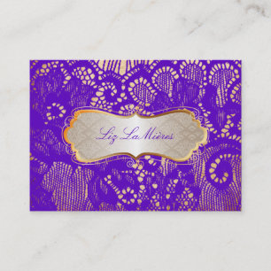 Carte De Visite PixDezines Vintage dentelle-up/violet