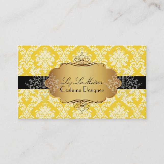 Carte De Visite PixDezines vintage la paloma damask (Devant)