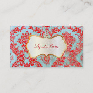 Carte De Visite PixDezines vintage natasha damask