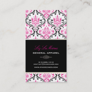 Carte De Visite Pixdezines vintage rossi damask/do-it-yourself arr