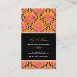 Carte De Visite Pixdezines vintage rossi damask/do-it-yourself arr