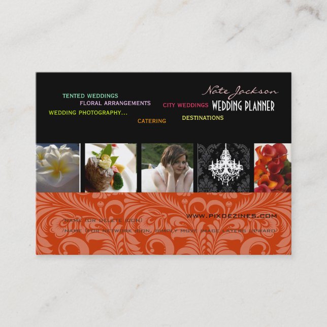 Carte De Visite PixDezines wedding planners/do-it-yourself couleur (Devant)