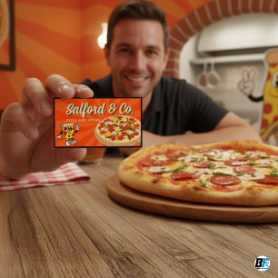 Carte De Visite Pizza délicieuse - Personnalisable et professionne