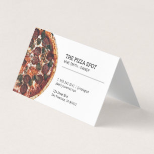Carte De Visite Pizza Shop