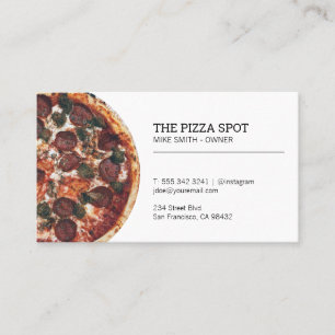 Carte De Visite Pizza Shop
