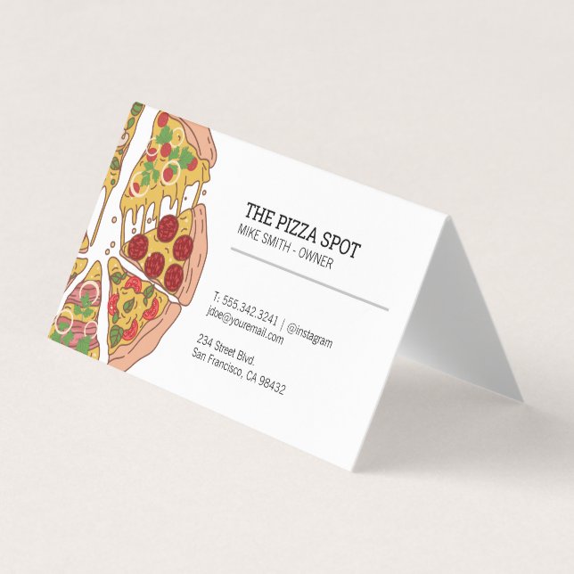 Carte De Visite Pizza Shop (Devant)