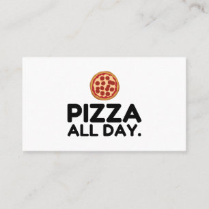 CARTE DE VISITE PIZZA TOUTE LA JOURNÉE
