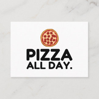 CARTE DE VISITE PIZZA TOUTE LA JOURNÉE