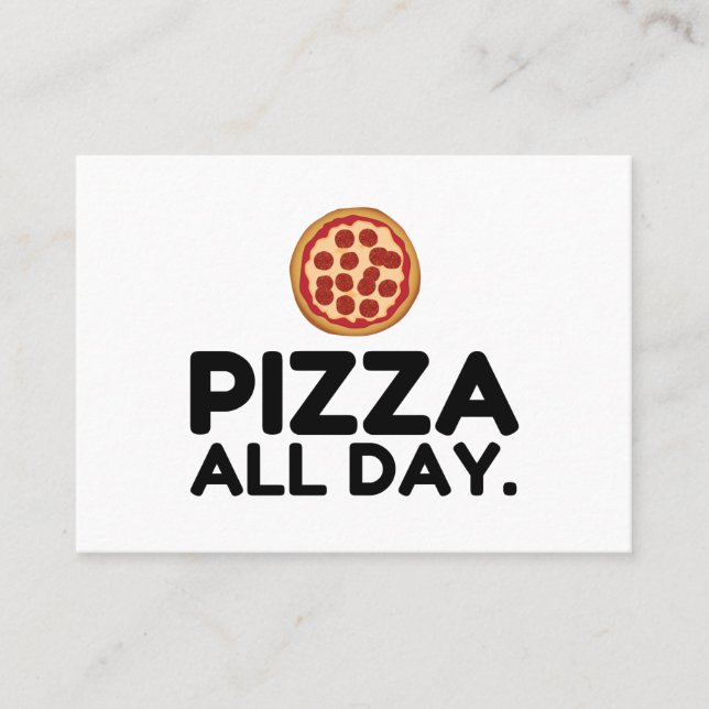 CARTE DE VISITE PIZZA TOUTE LA JOURNÉE (Devant)