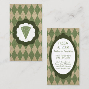 Carte De Visite pizza vintage