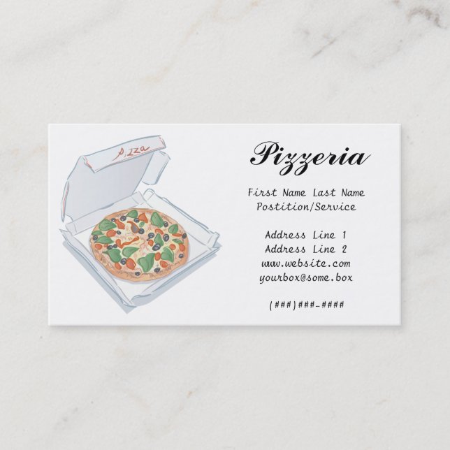 Carte De Visite Pizzeria (Devant)