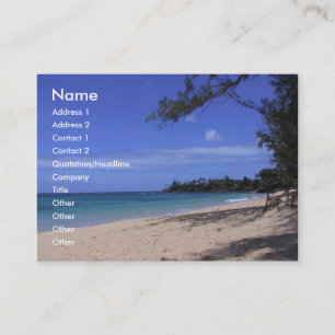 Carte De Visite Plage