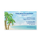 Plage et palmiers tropical