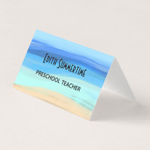 Carte De Visite Plage et sensations estivales