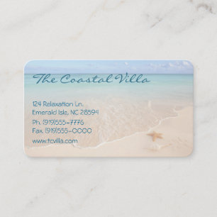 Carte De Visite Plage tranquille