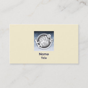 Carte De Visite Plaine jaune - affaires