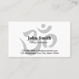 Carte De Visite Plaine minimaliste de symbole de l'OM