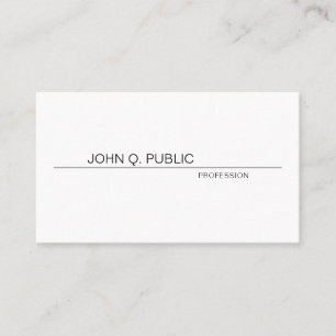 Carte De Visite Plaine professionnelle assez lisse de conception