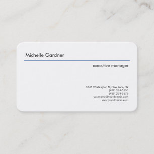 Carte De Visite Plaine tendance Creative Moderne Minimaliste