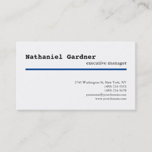 Carte De Visite Plaine tendance Creative Moderne Minimaliste