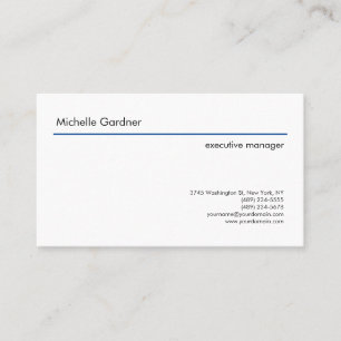 Carte De Visite Plaine tendance Creative Moderne Minimaliste