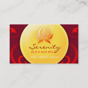 Carte De Visite Plaisir chaud du spa 311