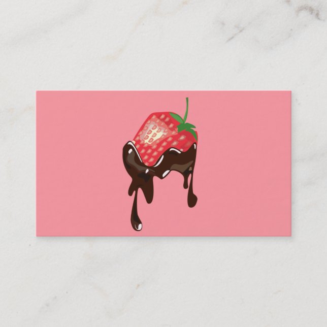 Carte De Visite Plaisir de fraise ! (Devant)