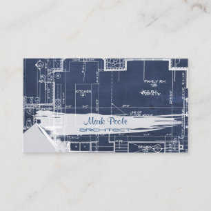 Carte De Visite Plan d'architecte de tableau noir PixDezines