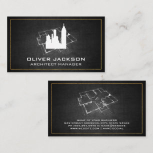 Carte De Visite Plan directeur   Architecture