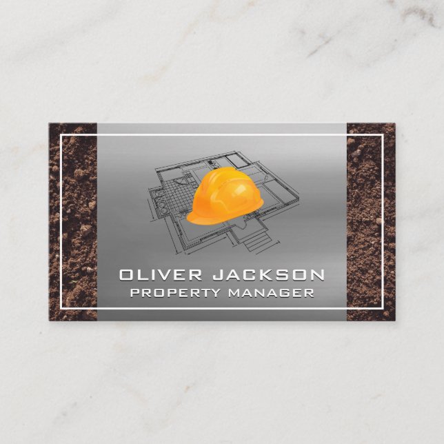 Carte De Visite Plan directeur | Hardhat (Devant)