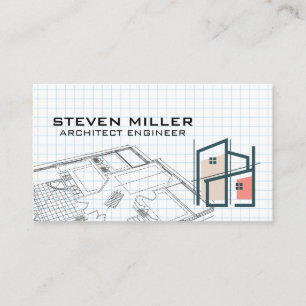Carte De Visite Plan directeur   Logo de l'architecte   Entreprene
