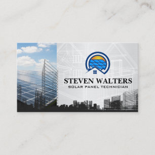 Carte De Visite Plan directeur   Logo du panneau solaire   Technol