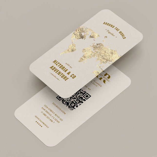 Carte De Visite Plan du planificateur de voyage Adventure Tour Off (Créateur téléchargé)