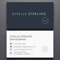 Plan financier Marine Blue Modern Luxe