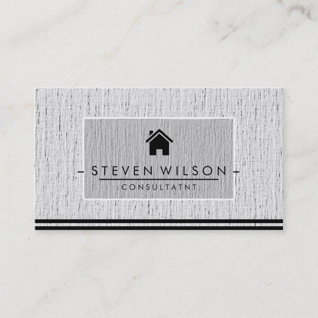 Carte De Visite Plancher de construction Élégant professionnel mod (Devant)